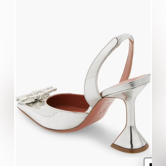 COPY - Amina Muaddi Begum Pointed Toe Slingback Pump - Picture 2 of 14